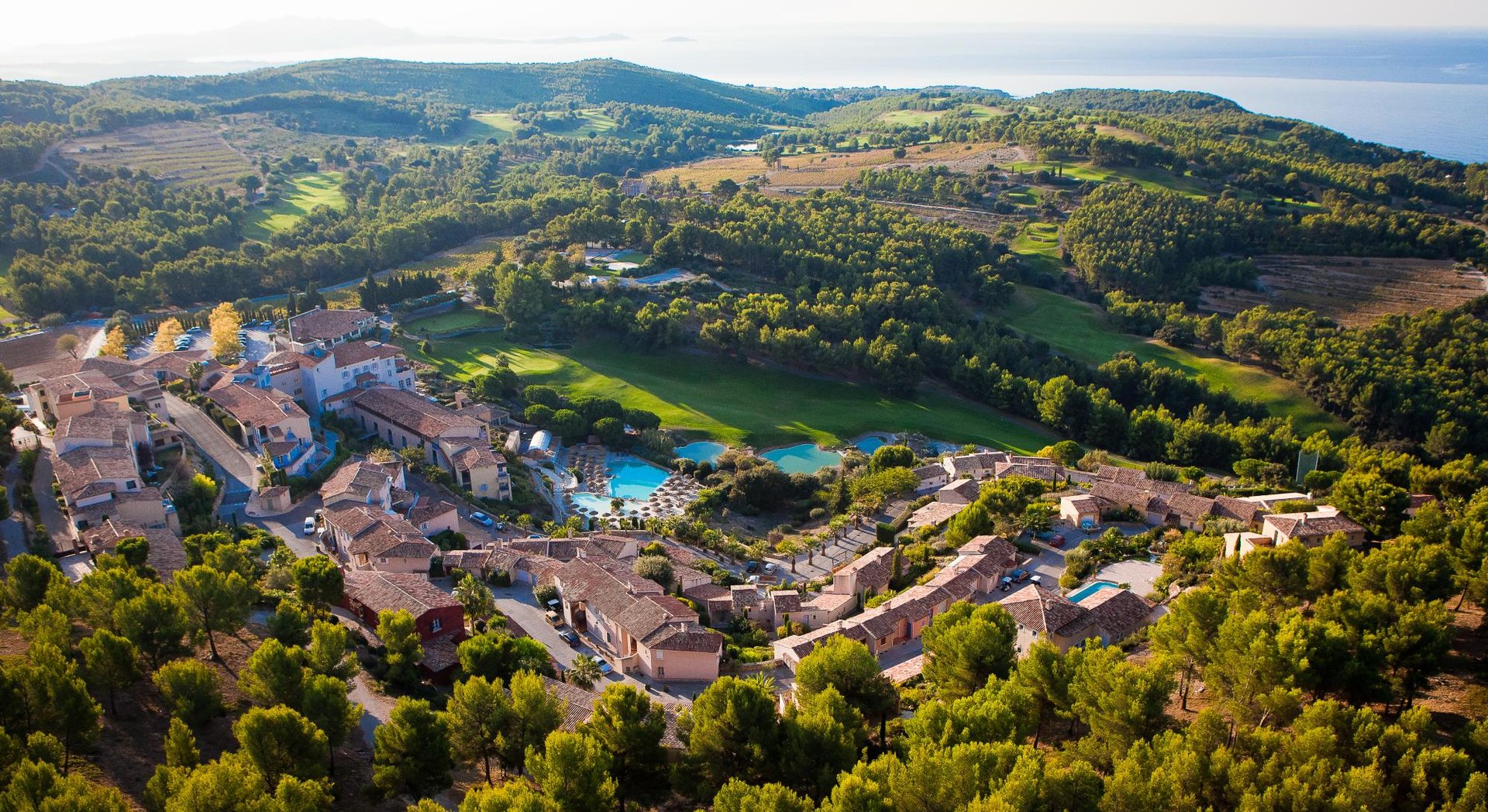 Aerial view of the Resort Le Frégate Provence